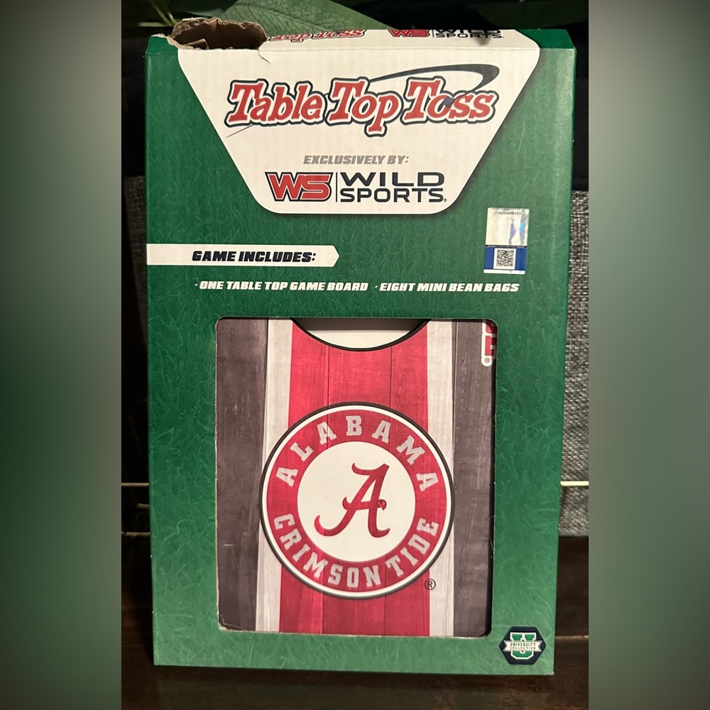 Wild Sports Alabama Table Top Bag Toss; NIB; 1 gameboard & 8 bean bags